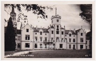 Zámek VRÁŽ, Sanatorium, nyní lázně