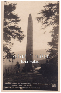 PLEŠNÉ JEZERO, Pomník Adalberta Stiftera