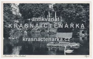 MARIÁNSKÉ LÁZNĚ (jezírko v lázeňském parku)