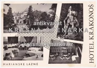 MARIÁNSKÉ LÁZNĚ (hotel Krakonoš, nyní Rübezahl Marienbad Schloss Wellnes Hotel)
