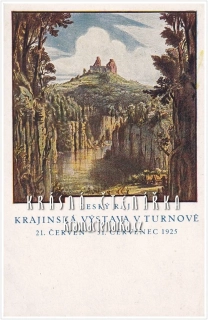 Zřícenina hradu TROSKY, Krajinská výstava v Turnově 1925